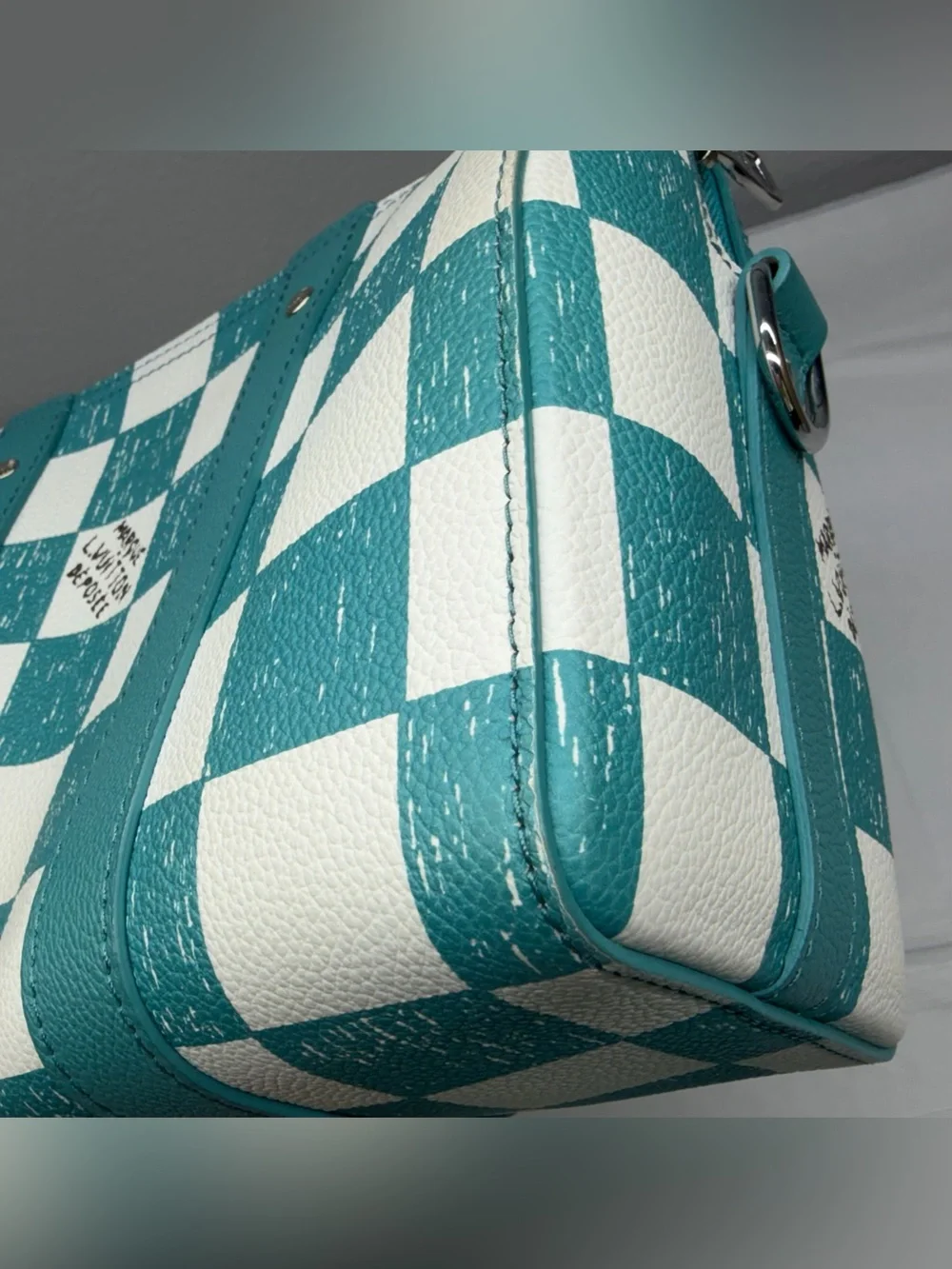 Louis Vuitton Damier City checkered Keepall with COA and dust bag